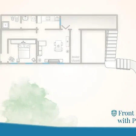 Apartment Front With Private Funicular By Rent Como