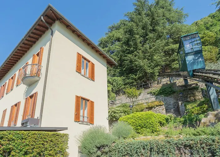 Apartment Front With Private Funicular By Rent